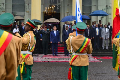 האתיופים שרו "התקווה" לנתניהו • צפו
