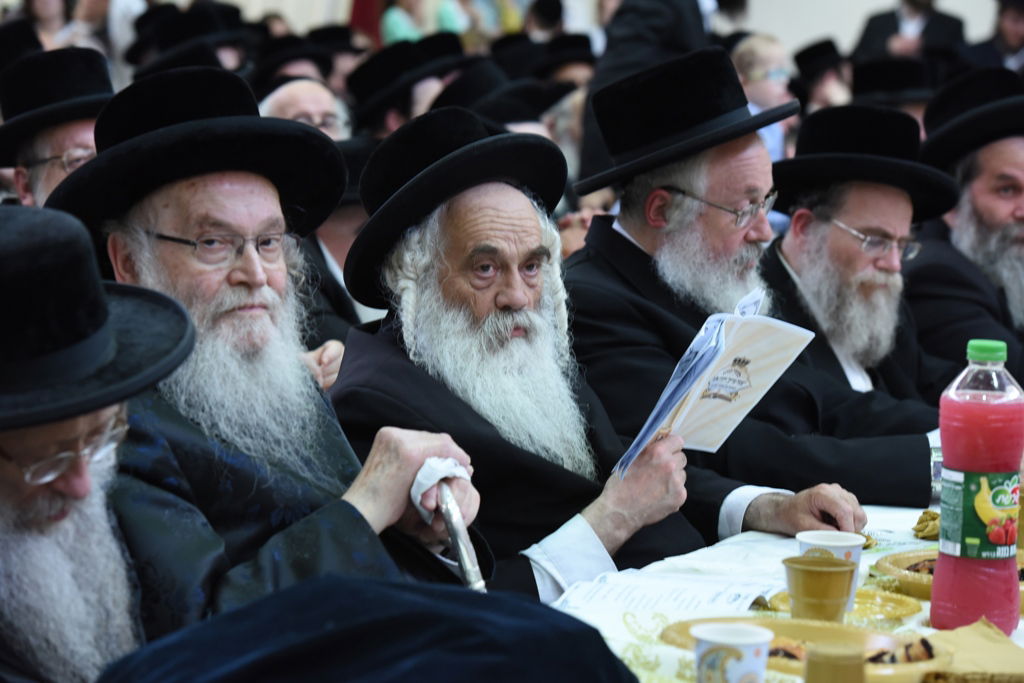 עם כתרים וגלימות: כך הילדים חגגו 'חומש סעודה' בויז'ניץ באלעד