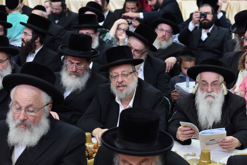 עם כתרים וגלימות: כך הילדים חגגו 'חומש סעודה' בויז'ניץ באלעד