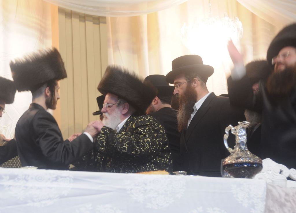 שמחת החתונה בחצרות טשורטקוב - סלונים