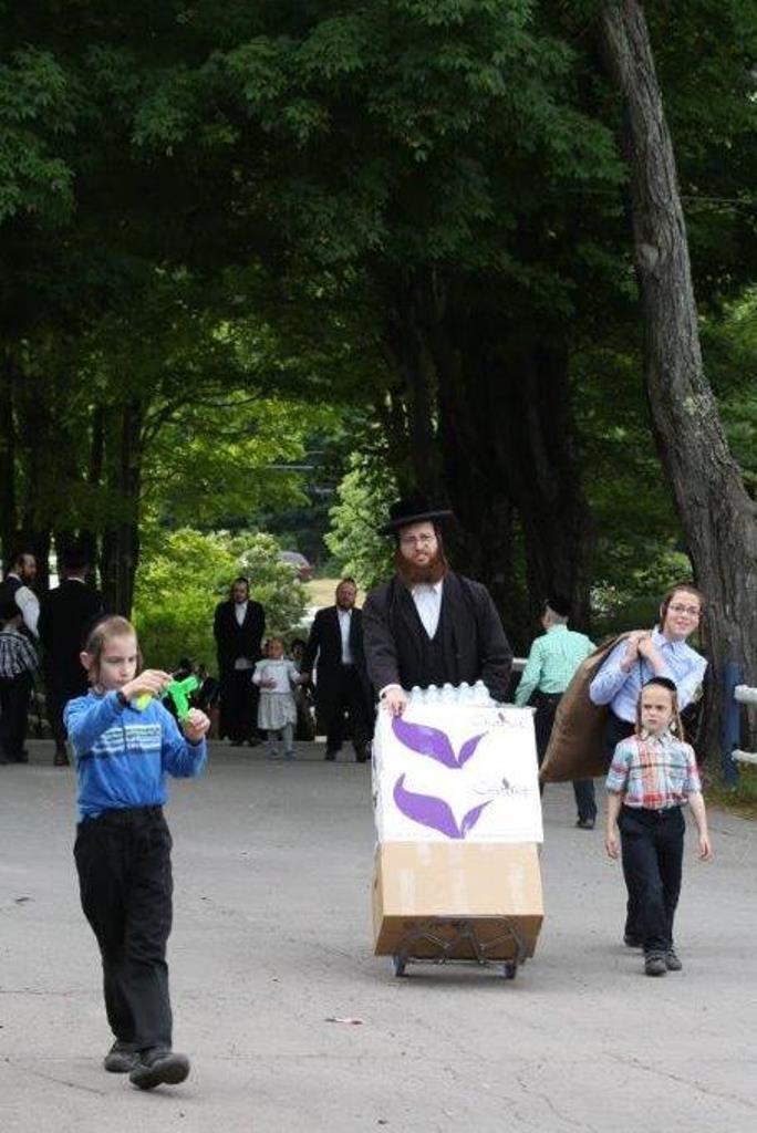 תיעוד ענק: אלפי תלמידי סאטמר יוצאים לנופש