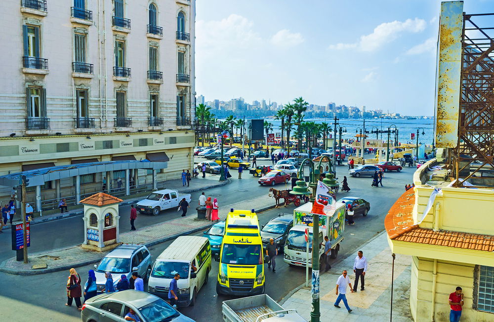 העומס בכבישי אלכסנדריה