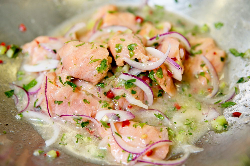 סביצ'ה סלמון דרום אמריקאי