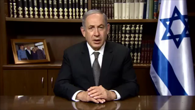 נתניהו. נהנה מכל רגע