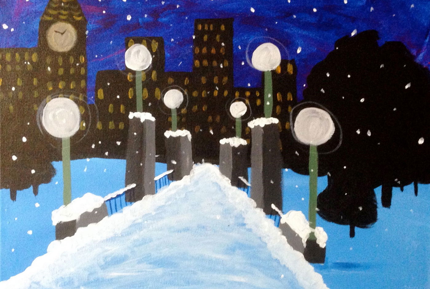 היצירה הזוכה בקטגוריית "חורף עירוני". כי חבל לזרוק