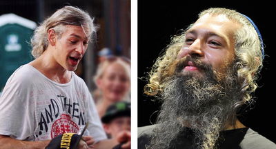 מימין: לפני, משמאל: אחרי. מתיסיהו