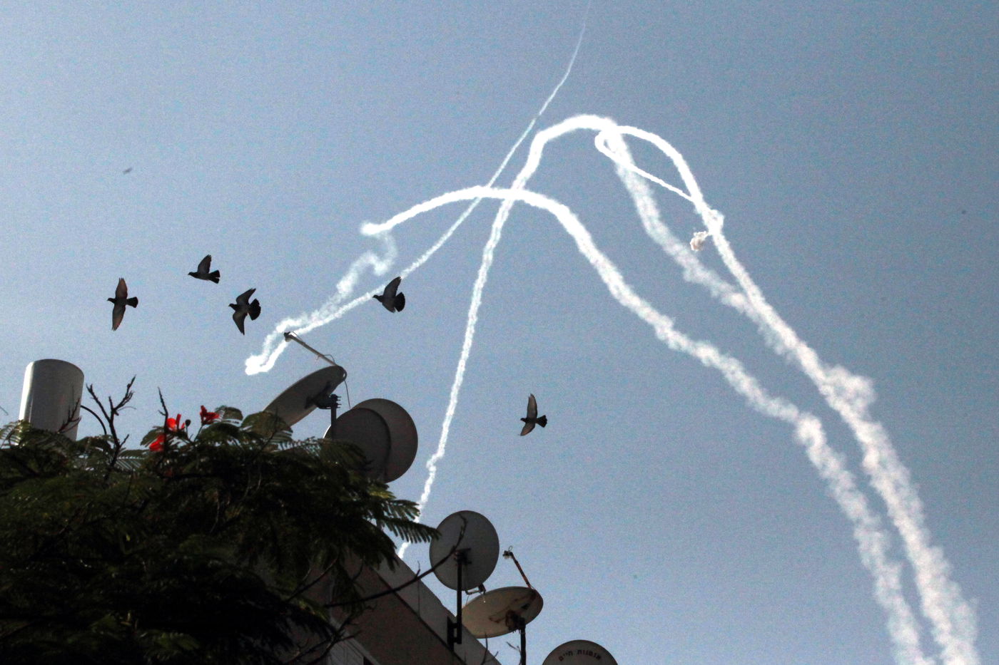 יירוט טילים בשמי ישראל. אילוסטרציה