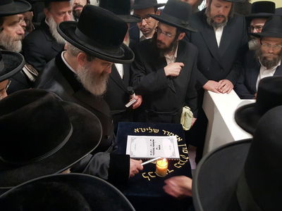 האדמו"ר מסדיגורא ישבות בדאבוס בשווייץ