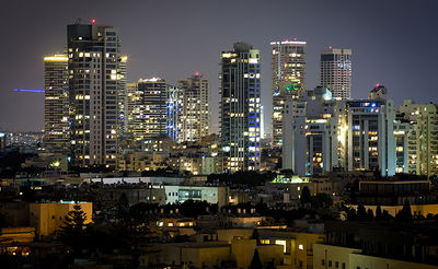 צפו בתמונות: העיר תל אביב, בלילה