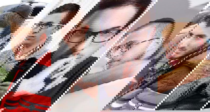 מימין: שלמה פוזנר, רפאל סיבוני, שלומי כהן, יחזקאל איטקין