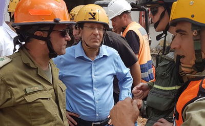 הרצוג בזירת האסון