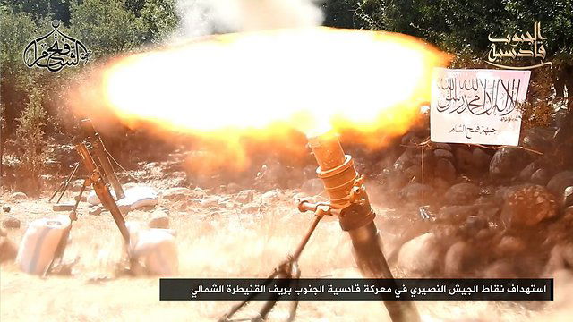 תמונות שפרסמו המורדים הסורים מהלחימה בגולן