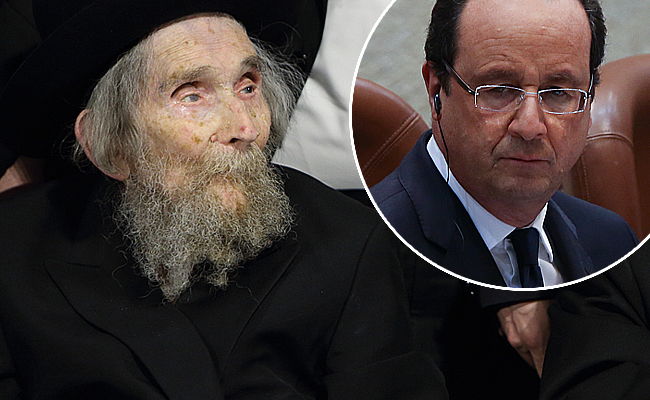 מרן הרב שטיינמן ונשיא צרפת הולנד