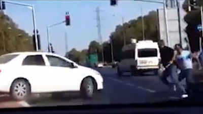 בגלל קו הסעות: מרדף מסוכן וניסיון דריסה