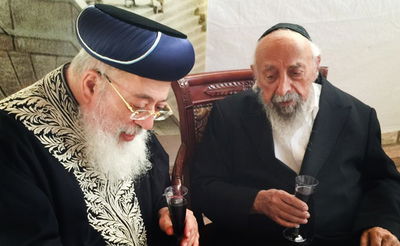 חבר המועצת הגר"ש בעדני ביקר בסוכת הגר"ש עמאר