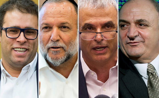 יצחק תשובה, משה כחלון, יצחק כהן ואורן חזן, מיוצאי העדה הטריפוליטאית