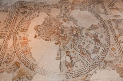 פסיפס גלגל המזלות בגן לאומי ציפורי