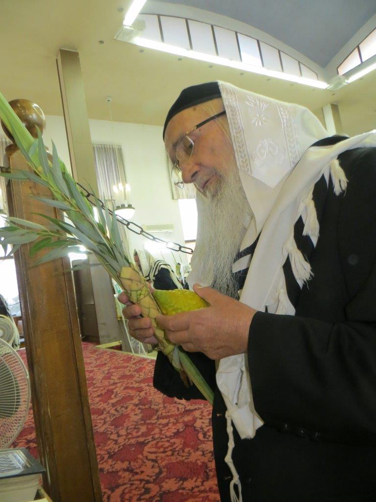 תיעוד מיוחד: חג הסוכות אצל זקן המשגיחים