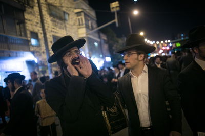 ההפגנה בירושלים נגד מעצר הבחור, אמש