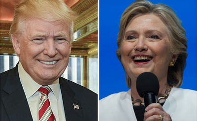 קלינטון וטראמפ