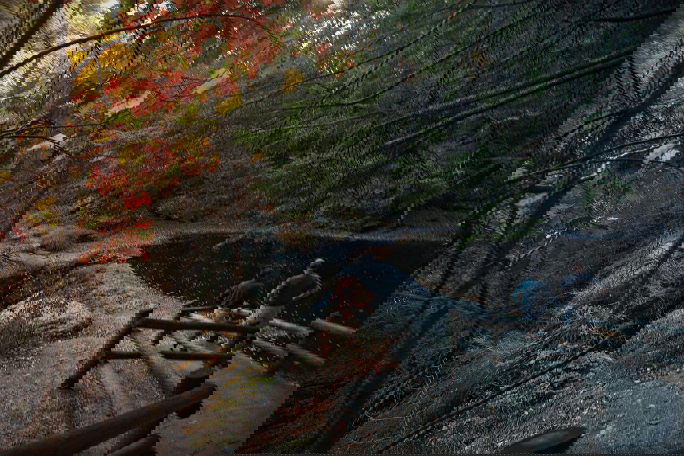 הרי הפוקונוס המרהיבים דרך עדשת מצלמה