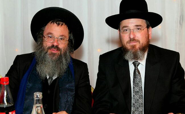 ראשי ישיבת חברון הגר"י חברוני והגר"ד כהן