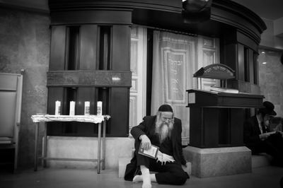 היכל בית הכנסת בו אירע הטבח