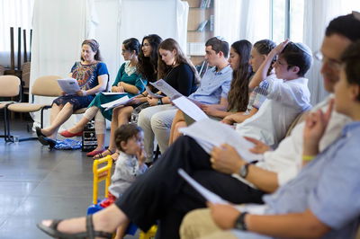 מפגש לימודים ב'בית המדרש אלול'. אילוסטרציה