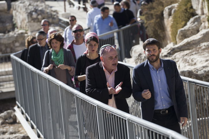 סמוטריץ' בסיור ליד ה"כותל הרפורמי"