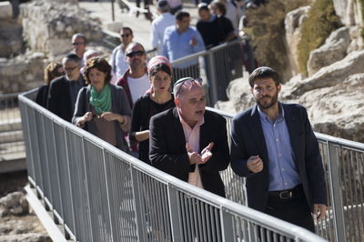 סמוטריץ' בסיור ליד ה"כותל הרפורמי"