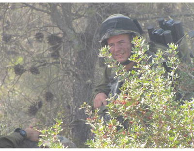 לוחם ביחידת 'אגוז'. ארכיון