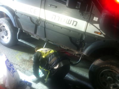 זירת התאונה הערב