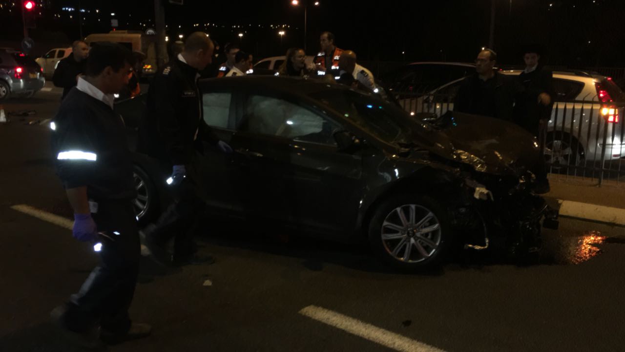 הרבי מקרעטשניף קרית גת נפצע קל בתאונת דרכים