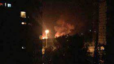 אחד מרגעי התקיפה