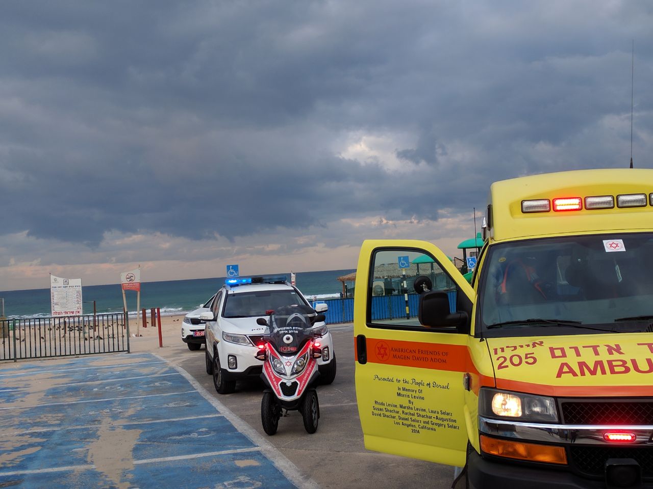 זירת הטביעה, הבוקר