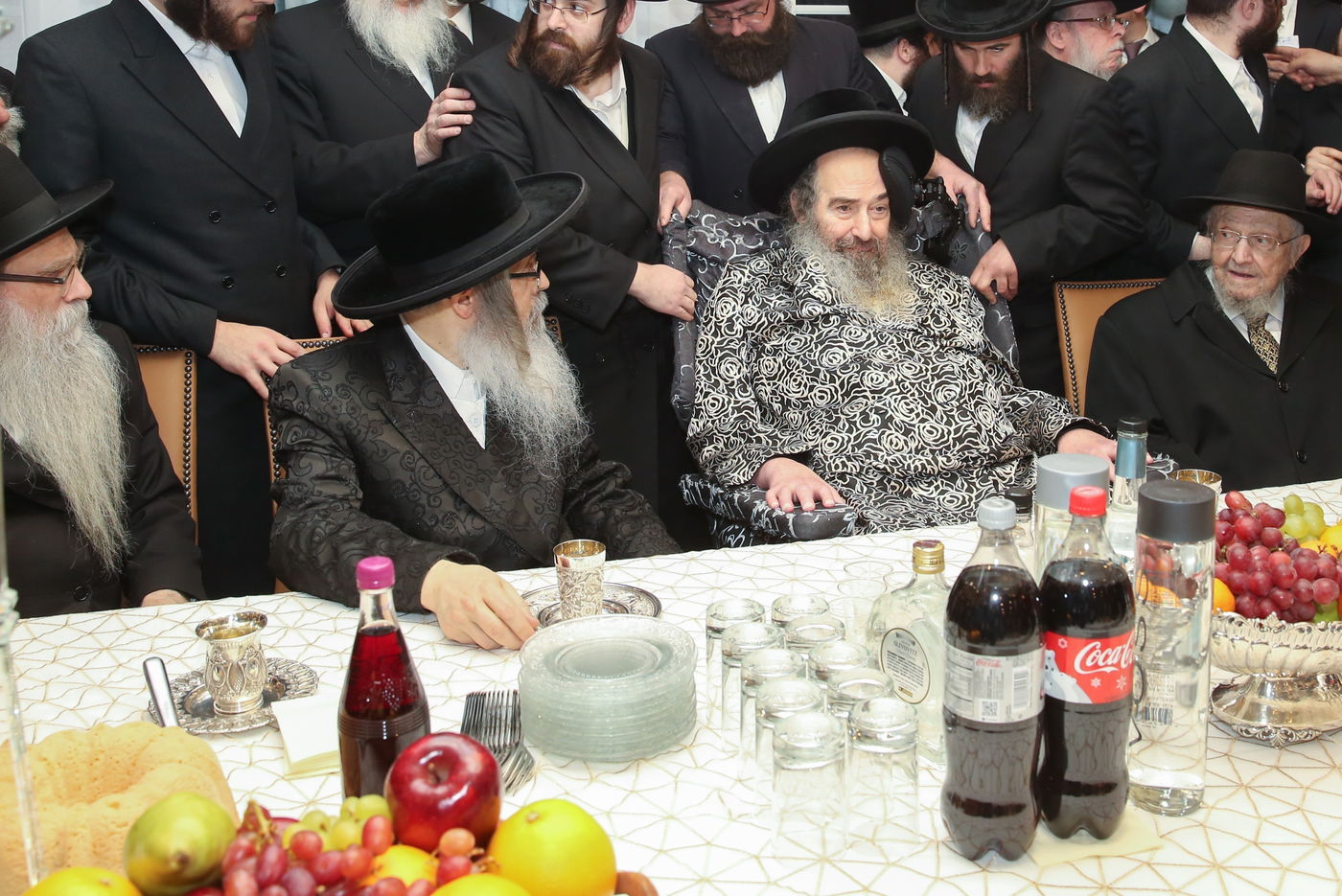 האדמו"רים מקאלוב וסאטמר במגבית