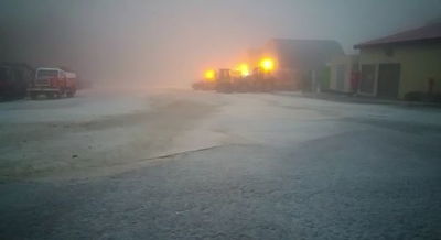 שלג יורד בחרמון; שיא הסערה - מאחורינו