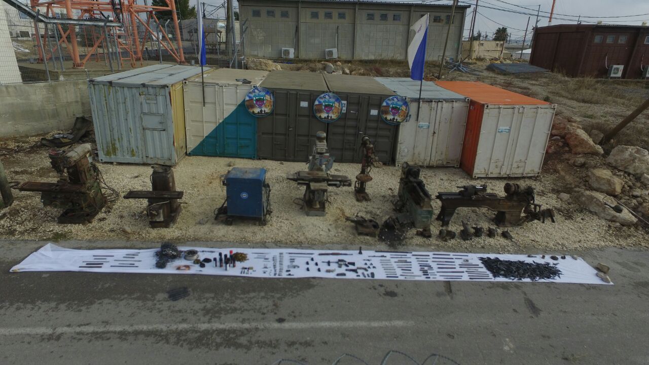 צה"ל חשף את מפעל הנשק הגדול של הפלסטינים ביו"ש