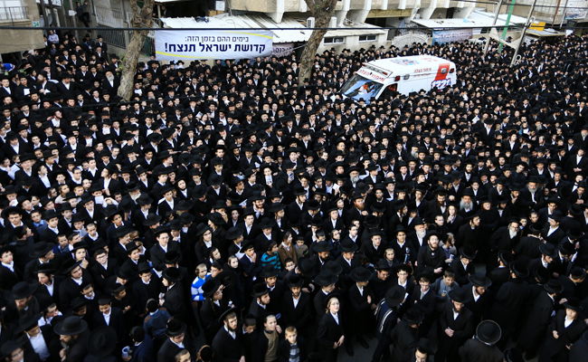 המפגינים בבני ברק, היום