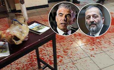 דרעי: "להגביר השמירה במקום"; לפיד: "אירוע מבחיל"