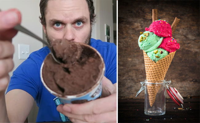 פעם שלישית גלידה...