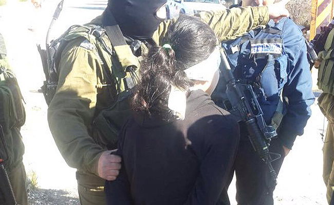 קטינה פלסטינית עצורה. אילוסטרציה