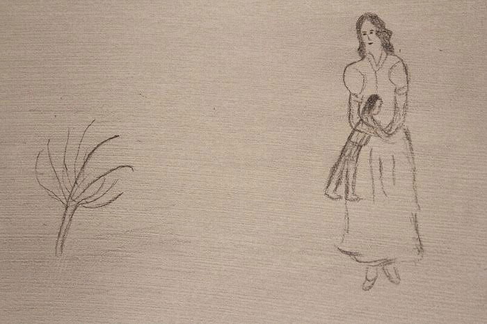 ציורי ילדים בשואה: עיניים מושחרות, עץ יבש והמון חלל ריק