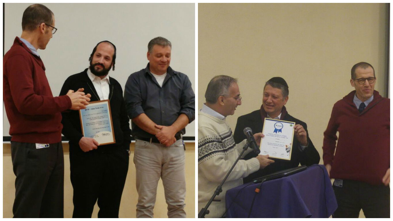 גבריאל יצחקוב (מימין) ופישי ויזל, מנהלי המרכזים הרפואיים