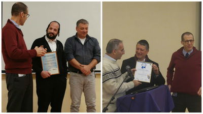 גבריאל יצחקוב (מימין) ופישי ויזל, מנהלי המרכזים הרפואיים