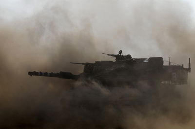 טנק, בגבול עם עזה. ארכיון