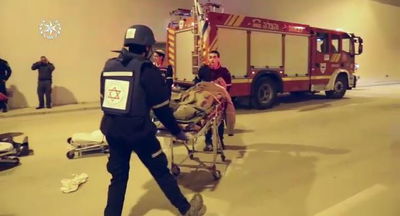 צפו: התרגיל הביטחוני במנהרות החדשות בכביש 1