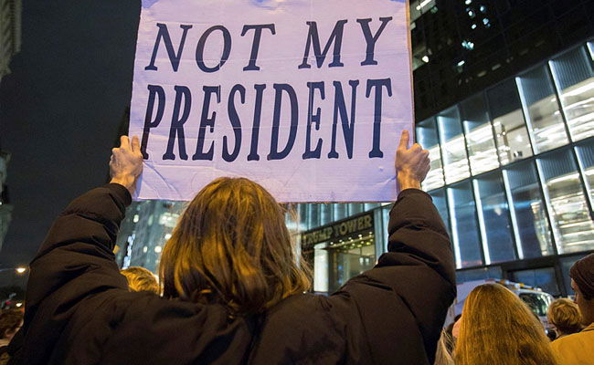 הפגנה נגד טראמפ. ארכיון