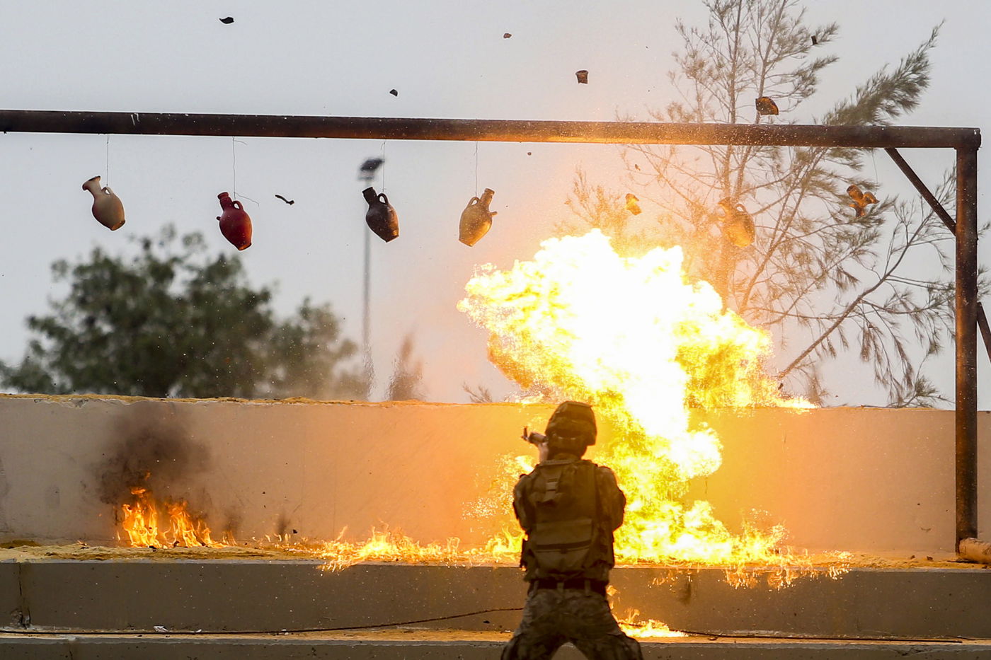 טקס הסיום של מחנה אימונים ברשות הפלסטינית