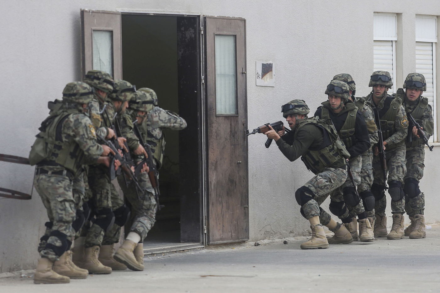 טקס הסיום של מחנה אימונים ברשות הפלסטינית